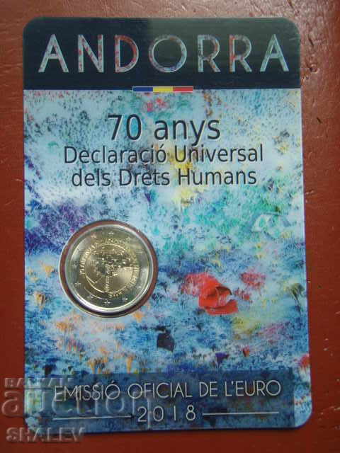 2 Euro 2018 Andorra "70 years human rights" (2) - Unc