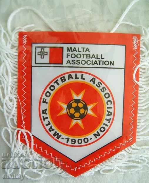 Old football flag of the Football Federation of Malta
