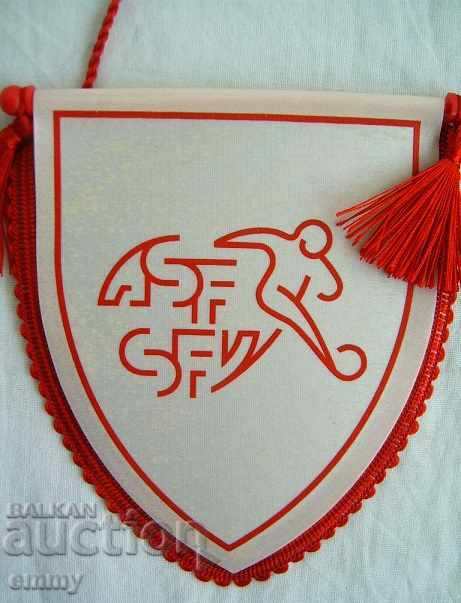 Old football flag Swiss Football Federation with price 4.00 BGN | € 2.05 Old football flag Swiss Football Federation with price 4.00 BGN | € 2.05