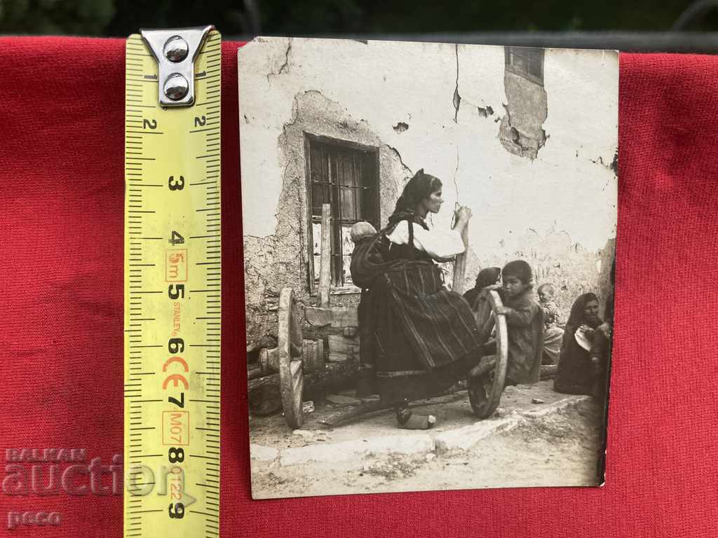 Delivery of A peasant woman from the village of Chepino Banya / today Velingrad / old photo Delivery of A peasant woman from the village of Chepino Banya / today Velingrad / old photo