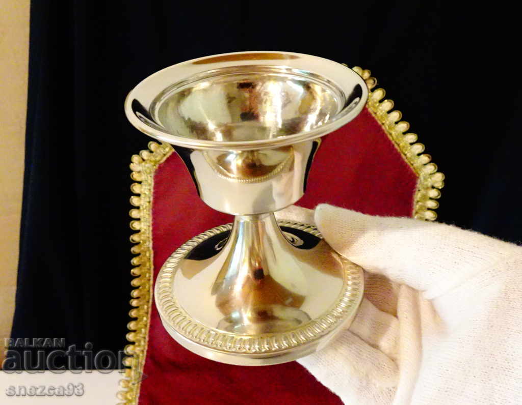 Silver-plated goblet, massive 8 cm. - 6 Silver-plated goblet, massive 8 cm. - 6