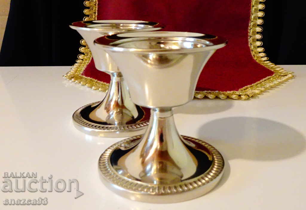 Silver-plated goblet, massive 8 cm. - 7 Silver-plated goblet, massive 8 cm. - 7