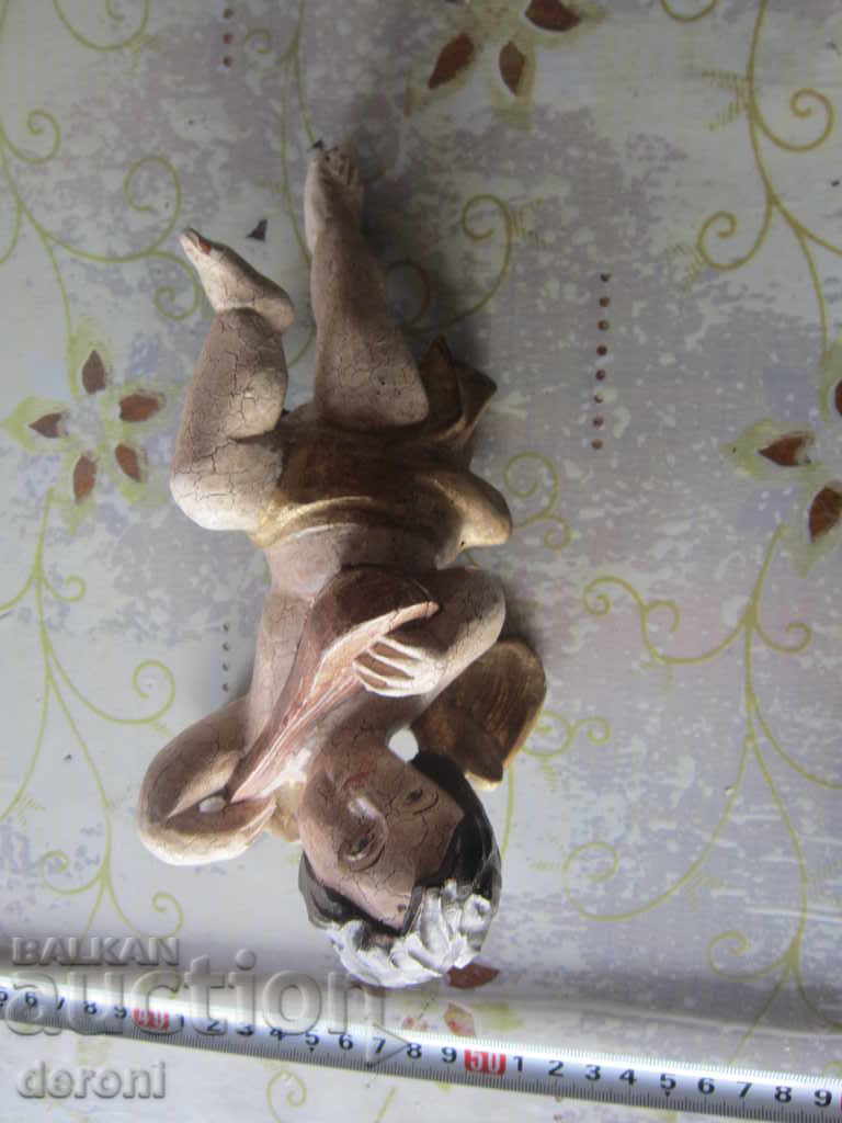 Antique gilded wooden angel doll 19th century with price 180.00 BGN | € 92.03 Antique gilded wooden angel doll 19th century with price 180.00 BGN | € 92.03