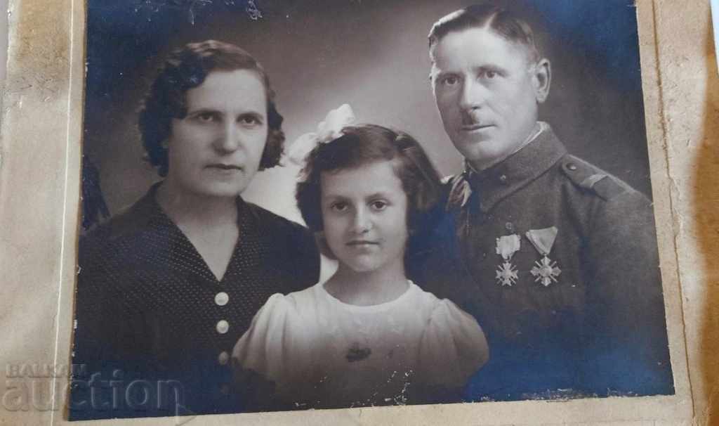 CROSS OF COURAGE ORDER RUSE OLD PHOTO PHOTO CARDBOARD