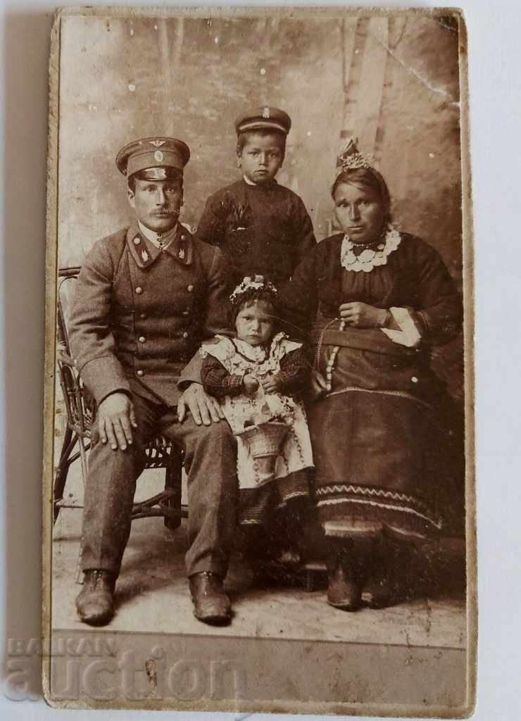 OLD FAMILY PHOTO PHOTO CARDBOARD PRINCIPALITY OF BULGARIA