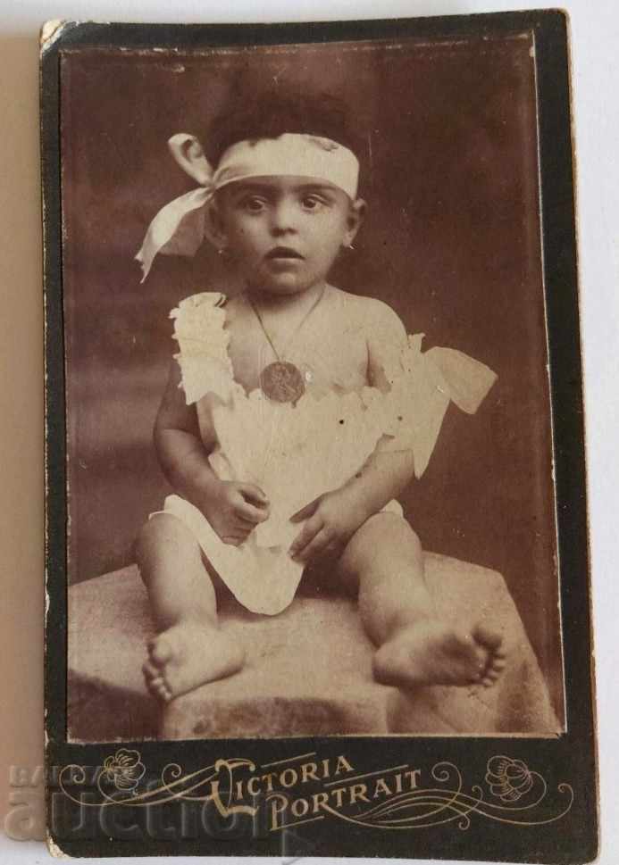 1925 FRANC JOSEPH PENDARA BABY FOTO VECHI FOTO CARTON