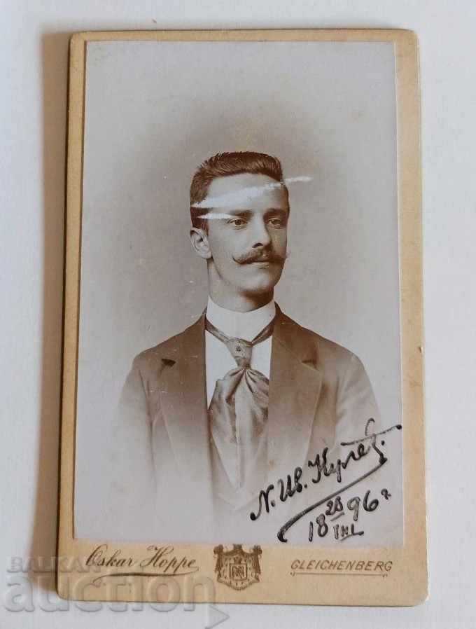 1896 OLD PHOTO PHOTO CARTON PORTRAIT