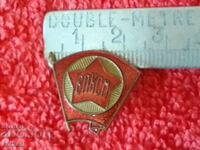 Veche insignă de bronz insignă email VLKSM excelent