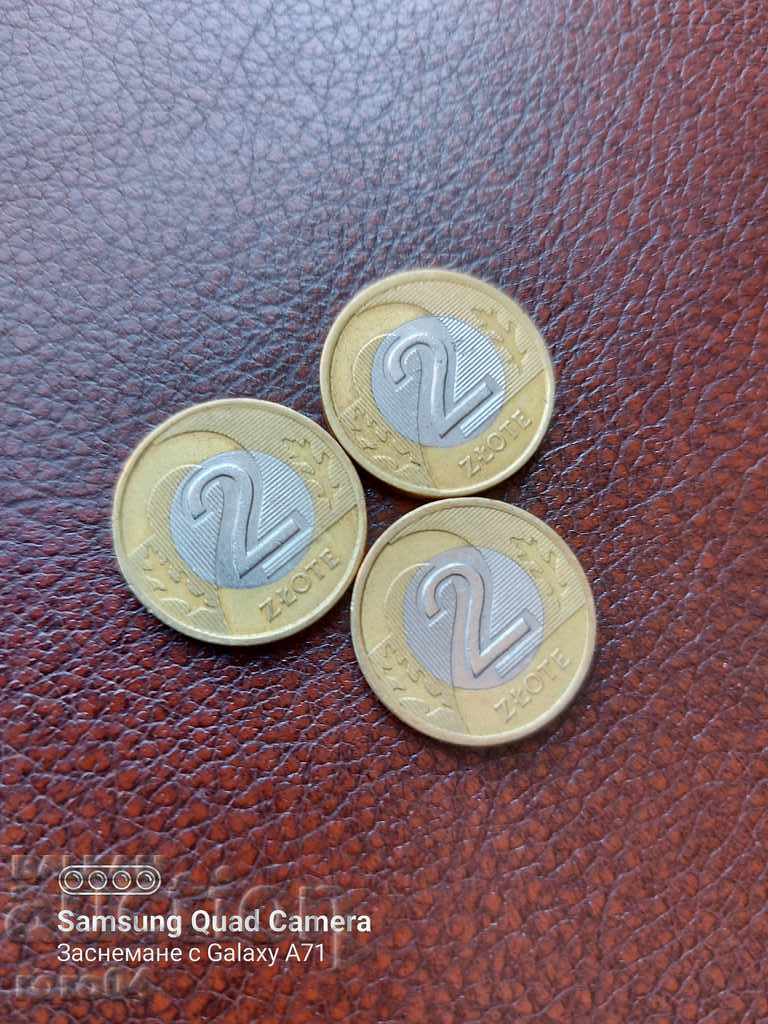 Auction POLAND - 2 PLN - 3 PIECES Auction POLAND - 2 PLN - 3 PIECES