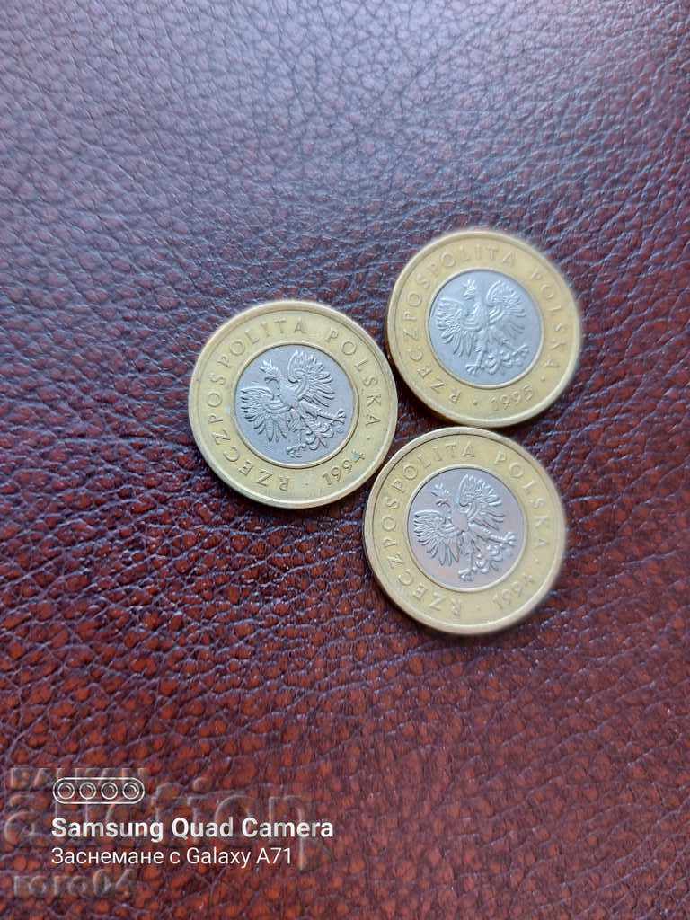 POLAND - 2 PLN - 3 PIECES - 5 POLAND - 2 PLN - 3 PIECES - 5