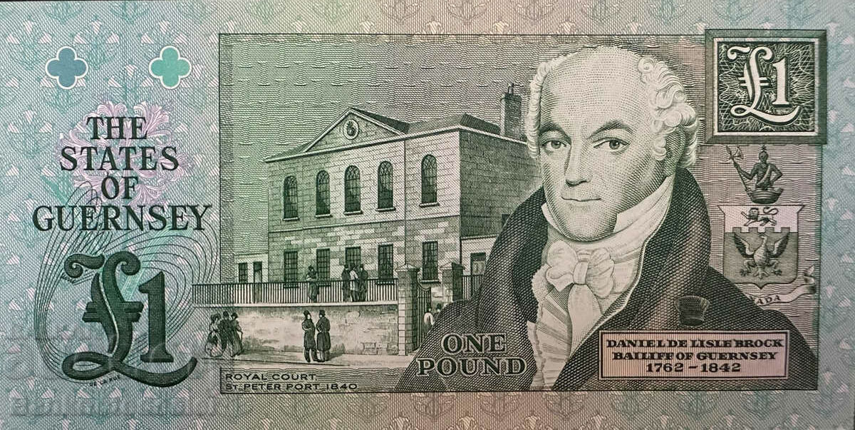 Auction Guernsey 1 Pound Pick 52b unc low number R000403 Auction Guernsey 1 Pound Pick 52b unc low number R000403
