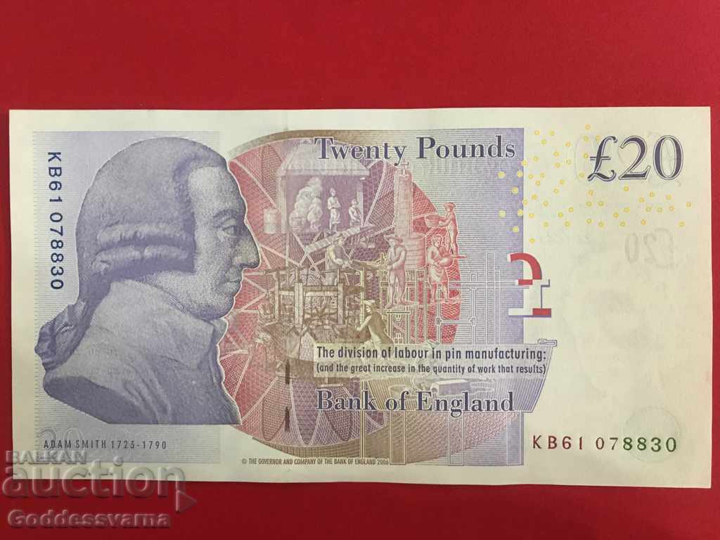 England 20 Pounds 2006 Unc Ref 8830 with price 75.00 BGN | € 38.35 England 20 Pounds 2006 Unc Ref 8830 with price 75.00 BGN | € 38.35