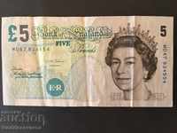 Anglia 5 Pounds 2012 Pick 391d Ref 4554