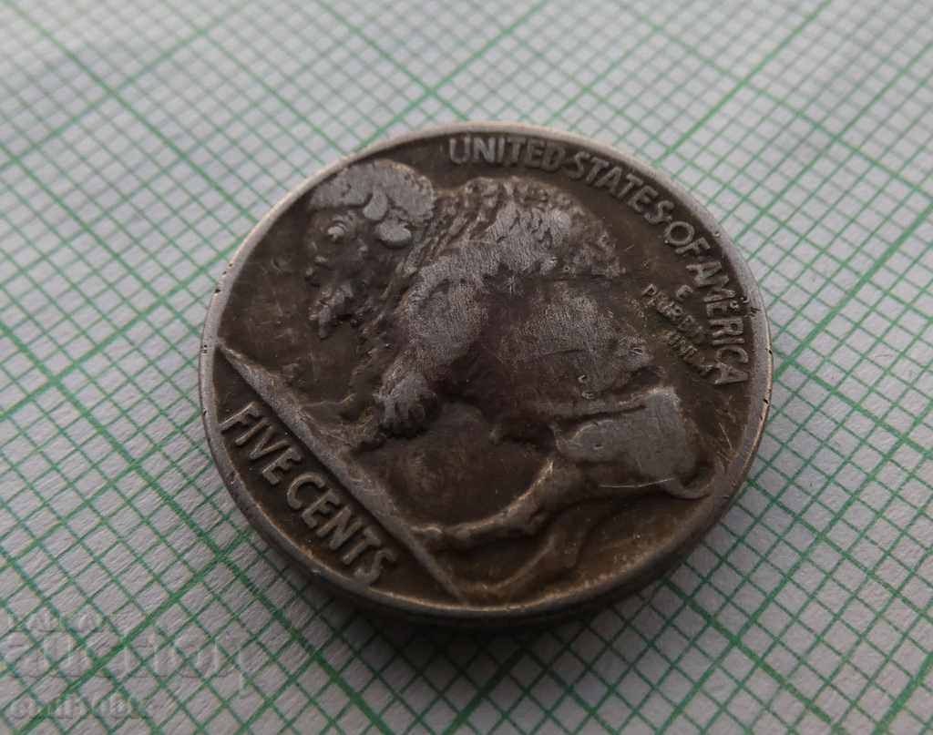Auction 5 cents 1923. USA Auction 5 cents 1923. USA