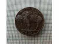 5 cents 1923. USA