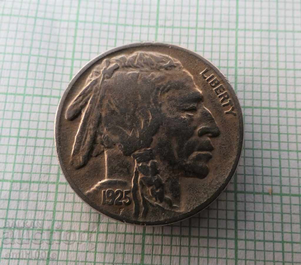 Delivery of 5 cents 1925 USA