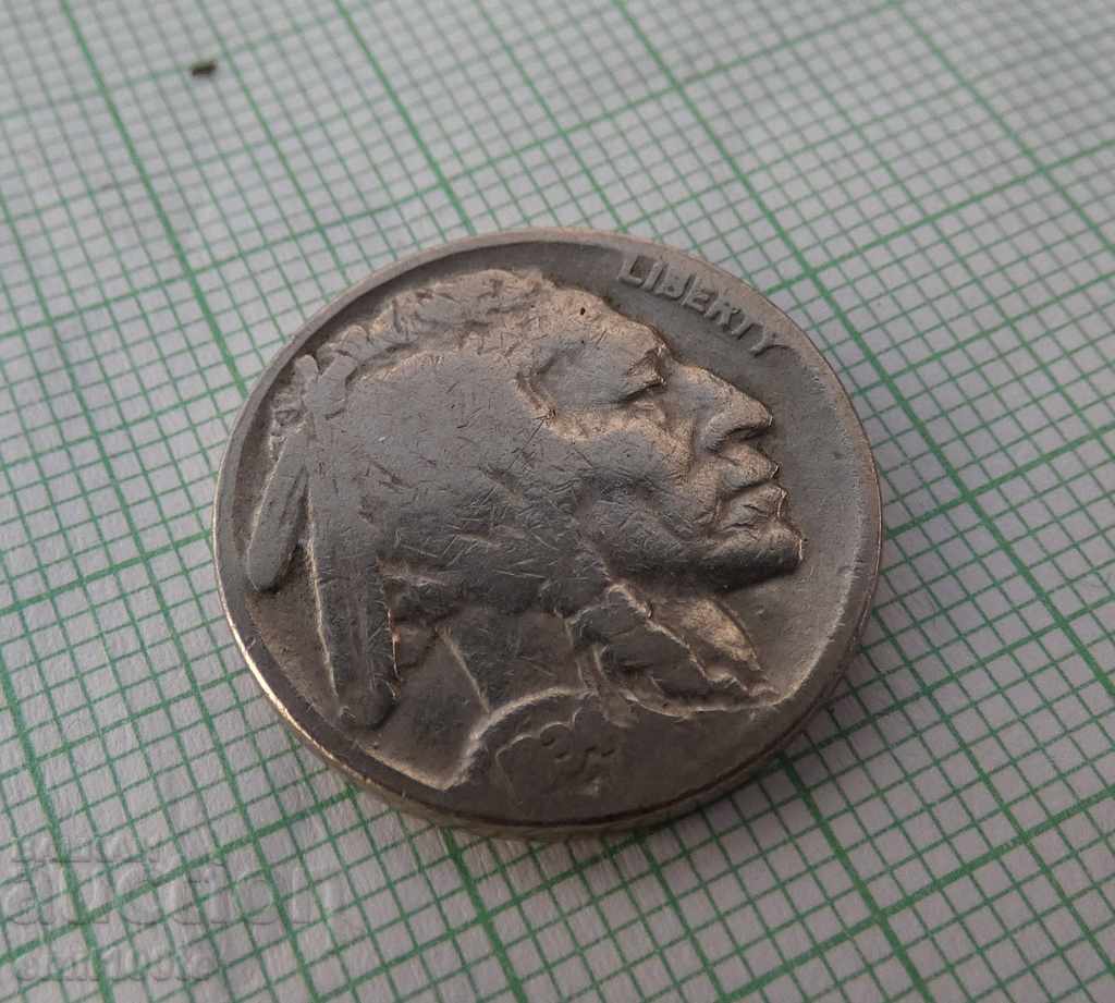 5 цента 1934 г. САЩ - 5 5 цента 1934 г. САЩ - 5