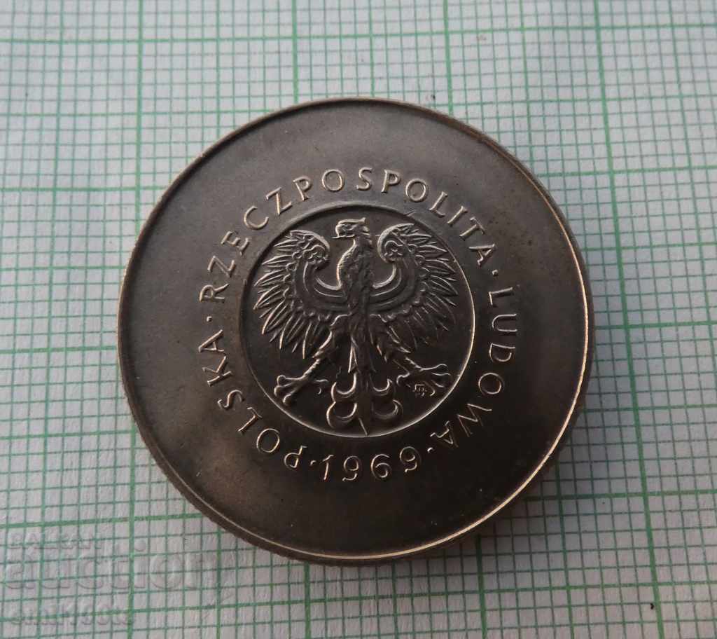 Delivery of 10 zlotys 1969 anniversary Poland Delivery of 10 zlotys 1969 anniversary Poland