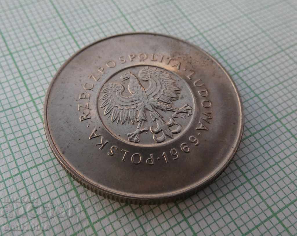 10 zlotys 1969 anniversary Poland - 5 10 zlotys 1969 anniversary Poland - 5
