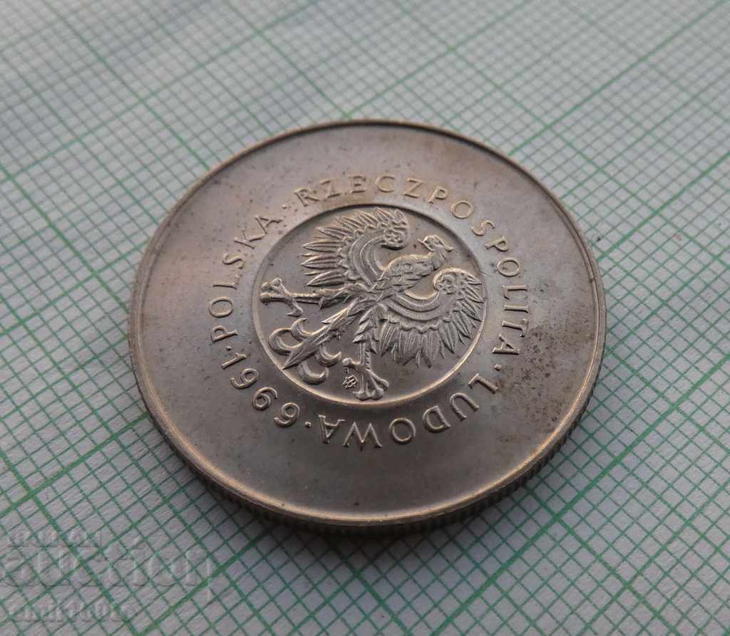10 zlotys 1969 anniversary Poland - 6 10 zlotys 1969 anniversary Poland - 6