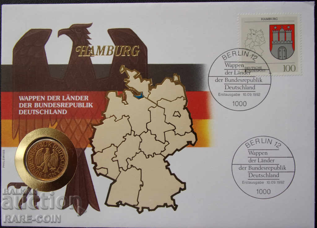 RS (27)  Германия - Хамбург  NUMISBRIEF 1991 D UNC  Rare