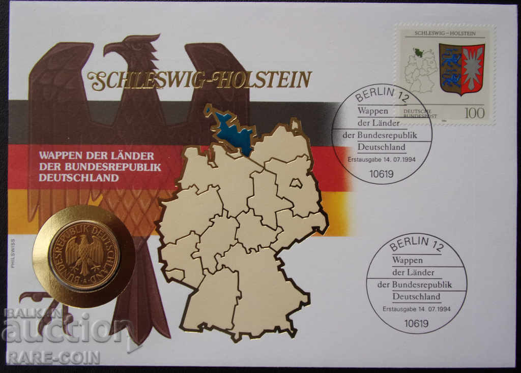 RS (27) Germania - Schleswig NUMISBRIEF 1994 A UNC Rare