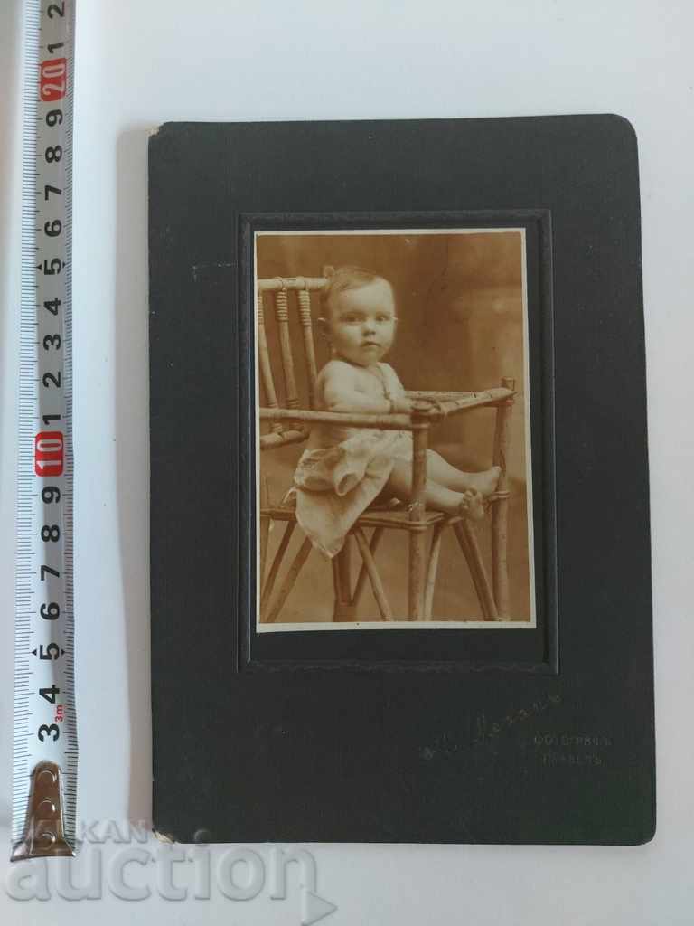 1919 VARNA PLEVEN BABY FOTO COPII FOTO FOTO CARTON