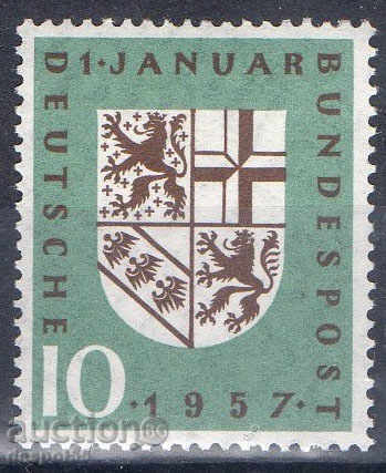 1957. FGR. Anexarea din provincia Saarland.