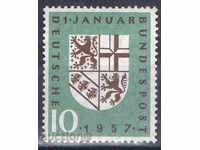 1957. FGR. Anexarea din provincia Saarland.