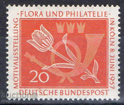 1957. FGD. Exhibition "Flowers and Philately", Cologne.