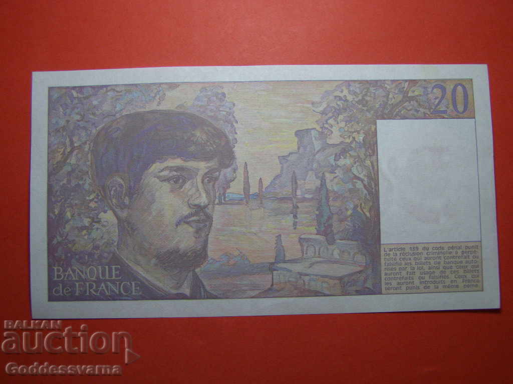 France 20 Francs 1989 Pick 151a Ref 8135 with price 18.00 BGN | € 9.20 France 20 Francs 1989 Pick 151a Ref 8135 with price 18.00 BGN | € 9.20