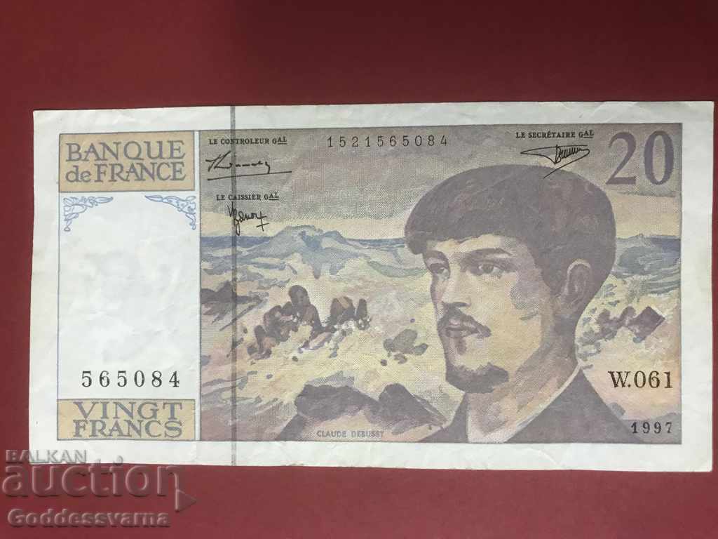 France 20 Francs 1997 Pick 151a Ref 5084