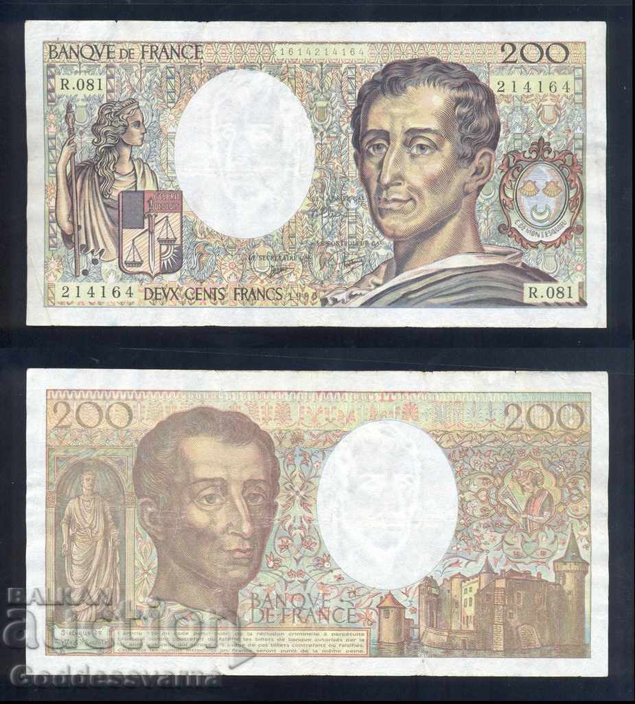 France 200 francs 1990 Διαλέξτε 155d Ref 4164