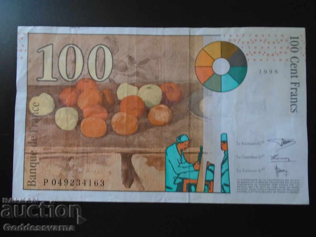 France 100 Francs 1998 Pick 158 Ref 4163 with price 30.00 BGN | € 15.34 France 100 Francs 1998 Pick 158 Ref 4163 with price 30.00 BGN | € 15.34
