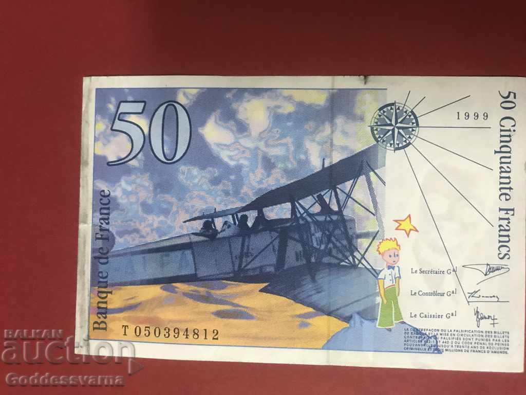 Auction France 50 Francs 1999 Pick 157 Ref 4812 Auction France 50 Francs 1999 Pick 157 Ref 4812