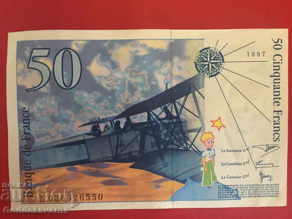 France 50 Francs 1997 Pick 157 Ref 6650 Uncirculated with price 85.00 BGN | € 43.46 France 50 Francs 1997 Pick 157 Ref 6650 Uncirculated with price 85.00 BGN | € 43.46