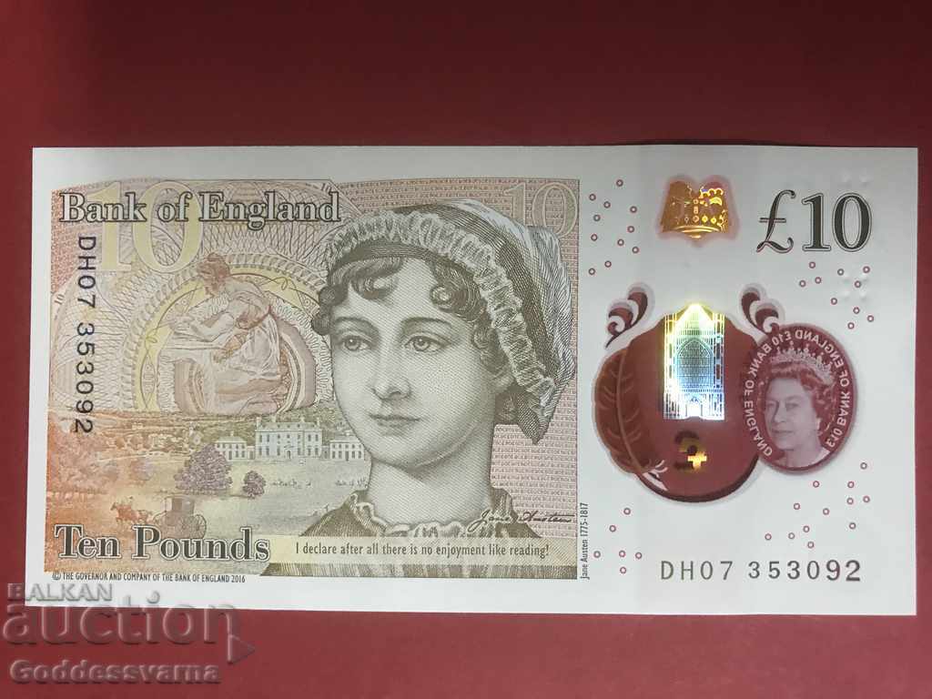 England 10 Pound New issue Plastic / Polymer Ref DH07353092 with price 33.00 BGN | € 16.87 England 10 Pound New issue Plastic / Polymer Ref DH07353092 with price 33.00 BGN | € 16.87