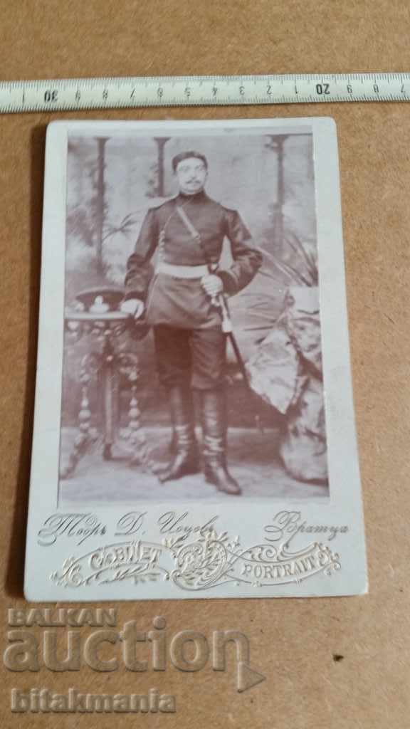 Old photo Bulgarian officer