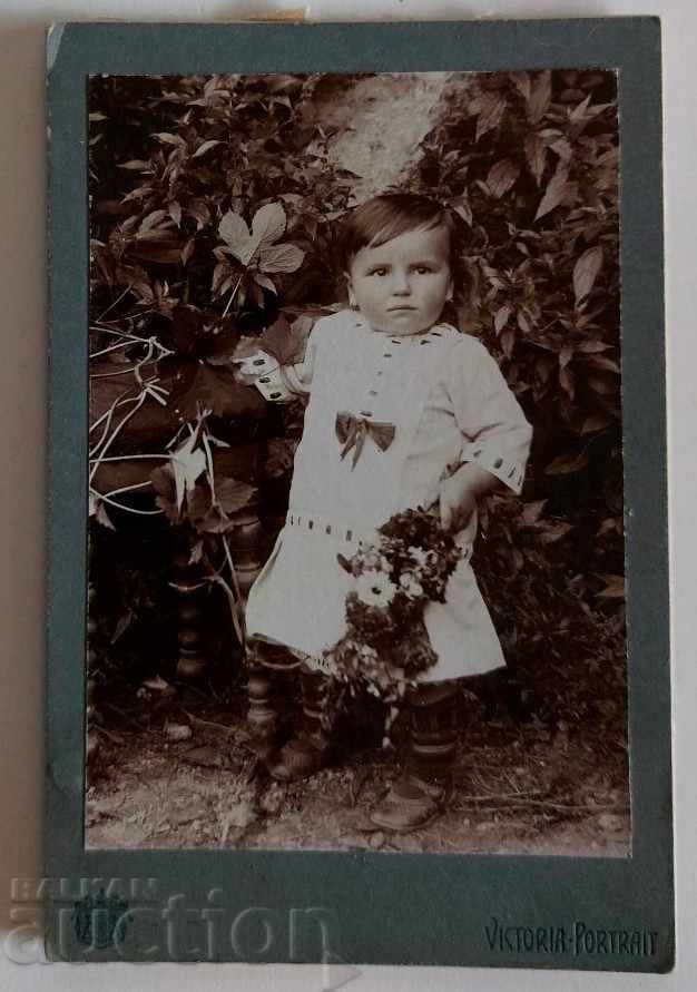 1914 RADOMIR CHILD OLD CHILDREN'S PHOTO PHOTO CARDBOARD