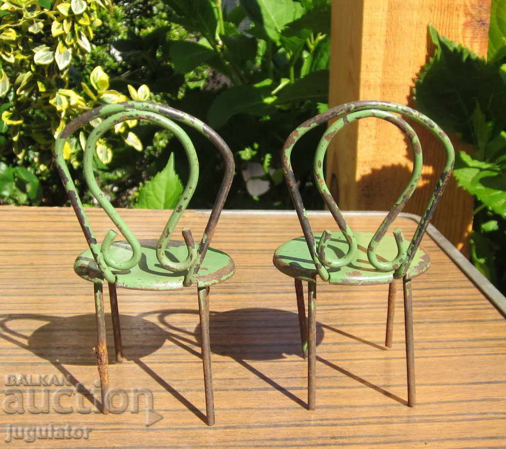 Auction antique metal chair stool toy doll chair Auction antique metal chair stool toy doll chair