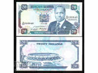 Kenya 20 shillingi 1989 Pick 25 aUnc Ref 8640