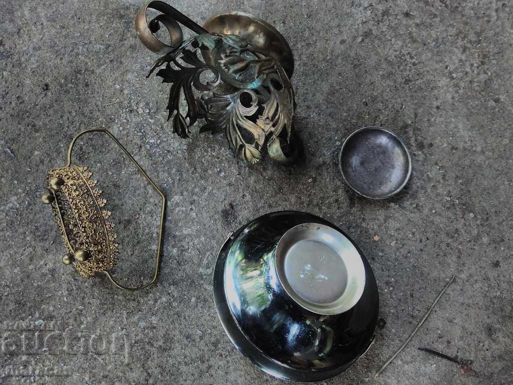 Auction Lot of brass items Auction Lot of brass items