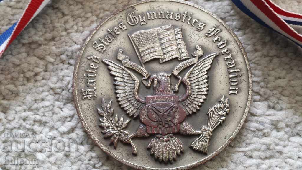 Auction USA MASSIVE MEDAL CHAMPIONSHIP ART GYMNASTICS 2 PLACE 83g Auction USA MASSIVE MEDAL CHAMPIONSHIP ART GYMNASTICS 2 PLACE 83g