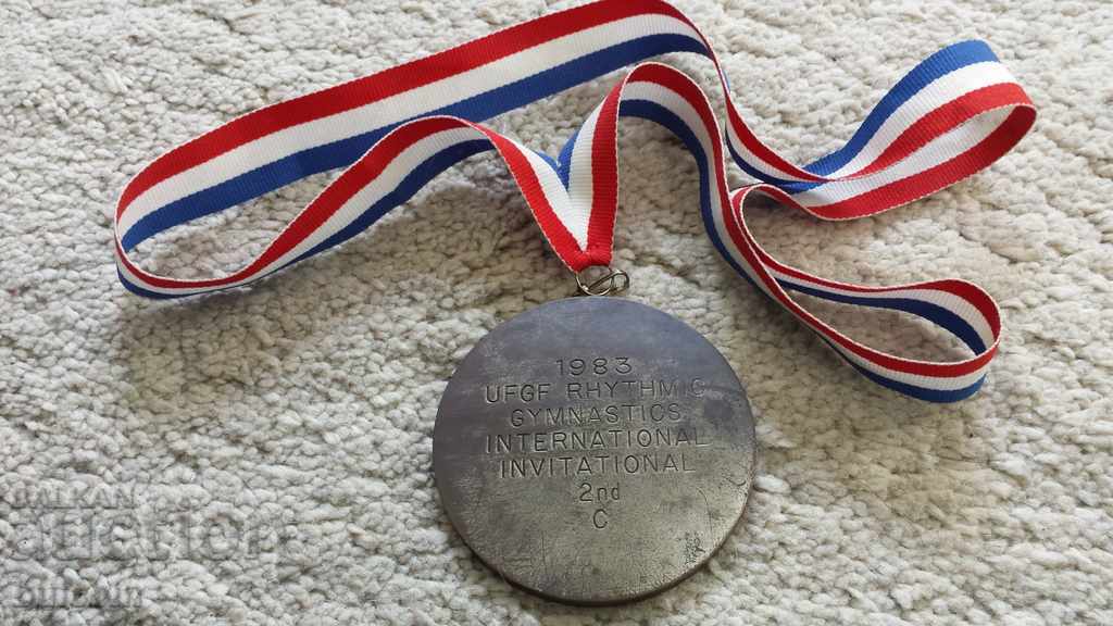 USA MASSIVE MEDAL CHAMPIONSHIP ART GYMNASTICS 2 PLACE 83g - 6 USA MASSIVE MEDAL CHAMPIONSHIP ART GYMNASTICS 2 PLACE 83g - 6