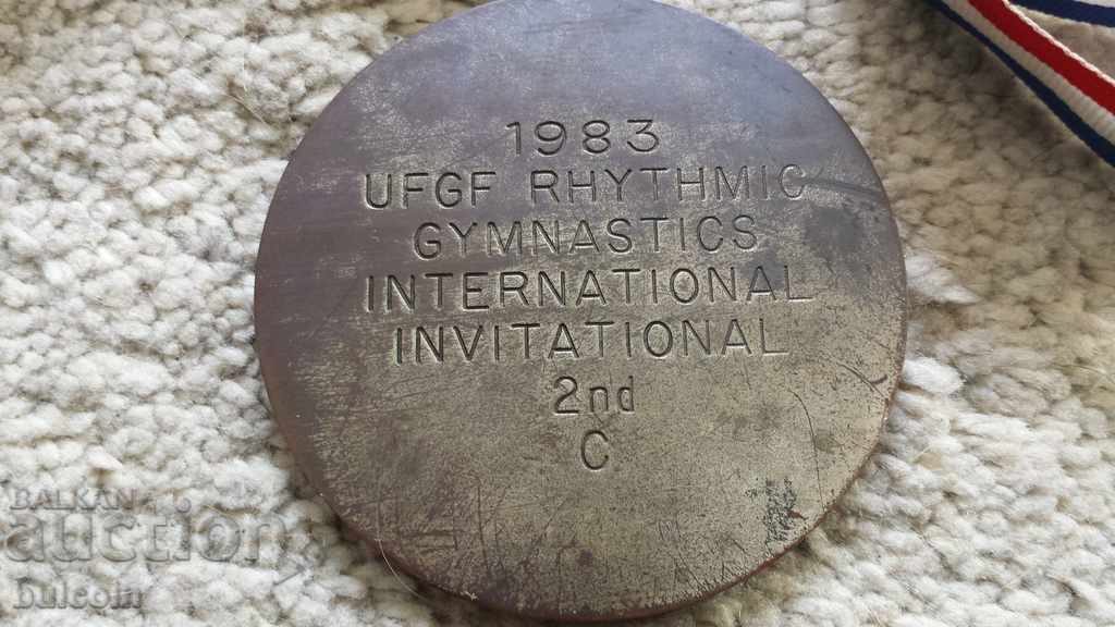 USA MASSIVE MEDAL CHAMPIONSHIP ART GYMNASTICS 2 PLACE 83g - 7 USA MASSIVE MEDAL CHAMPIONSHIP ART GYMNASTICS 2 PLACE 83g - 7