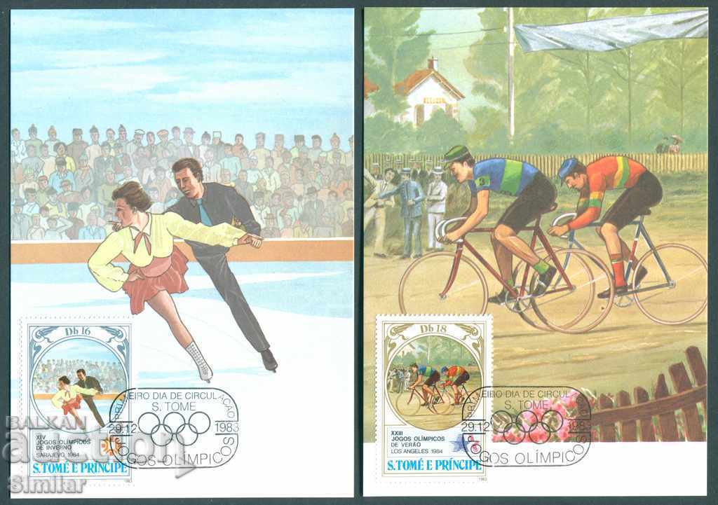 Σάο Τομέ και Πρίνσιπε 1983 - 8 κάρτες με μάρκα, σπορ με τιμή 7.60 BGN | € 3.89 Σάο Τομέ και Πρίνσιπε 1983 - 8 κάρτες με μάρκα, σπορ με τιμή 7.60 BGN | € 3.89