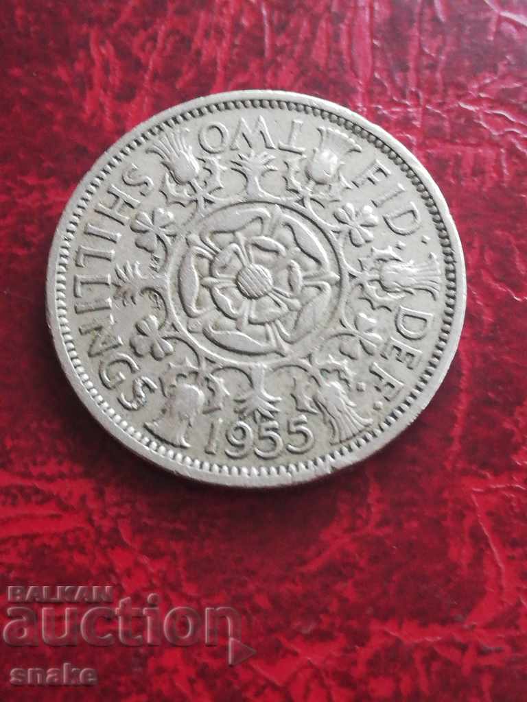 Great Britain 2 Shillings 1955