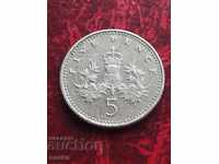 Great Britain 5 pence 1990