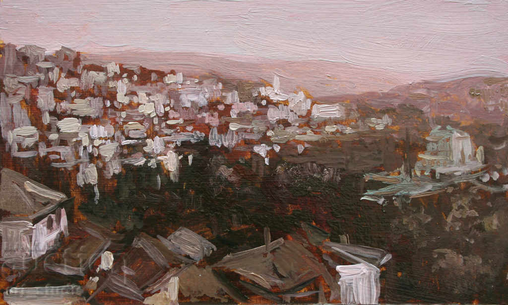 Tarnovo panorama - oil paints