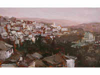 Tarnovo panorama - oil paints